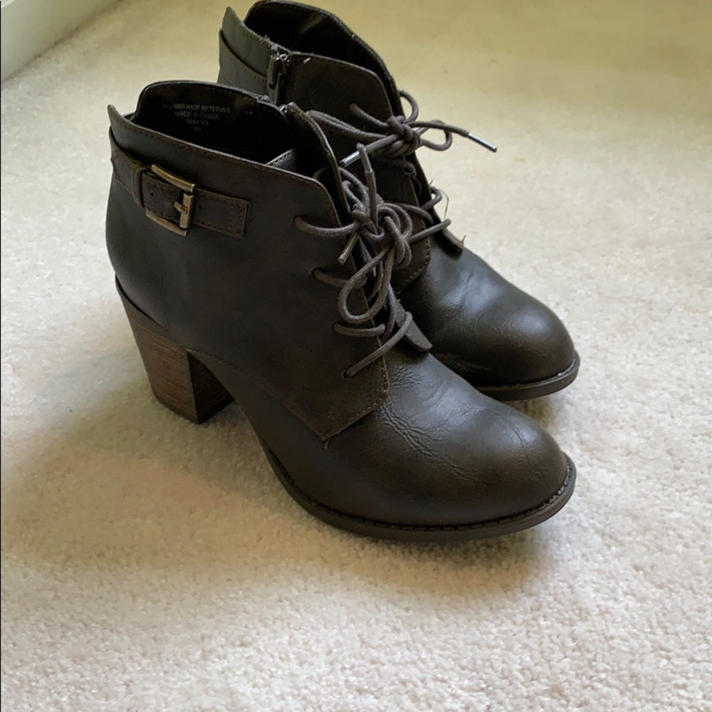 Brown booties